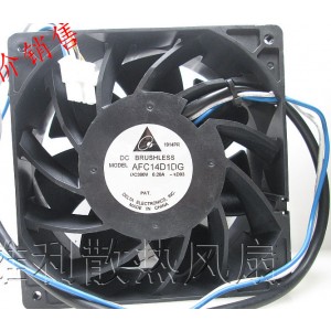 DELTA AFC14D1DG 380V 0.2A 76W 3wires Cooling Fan